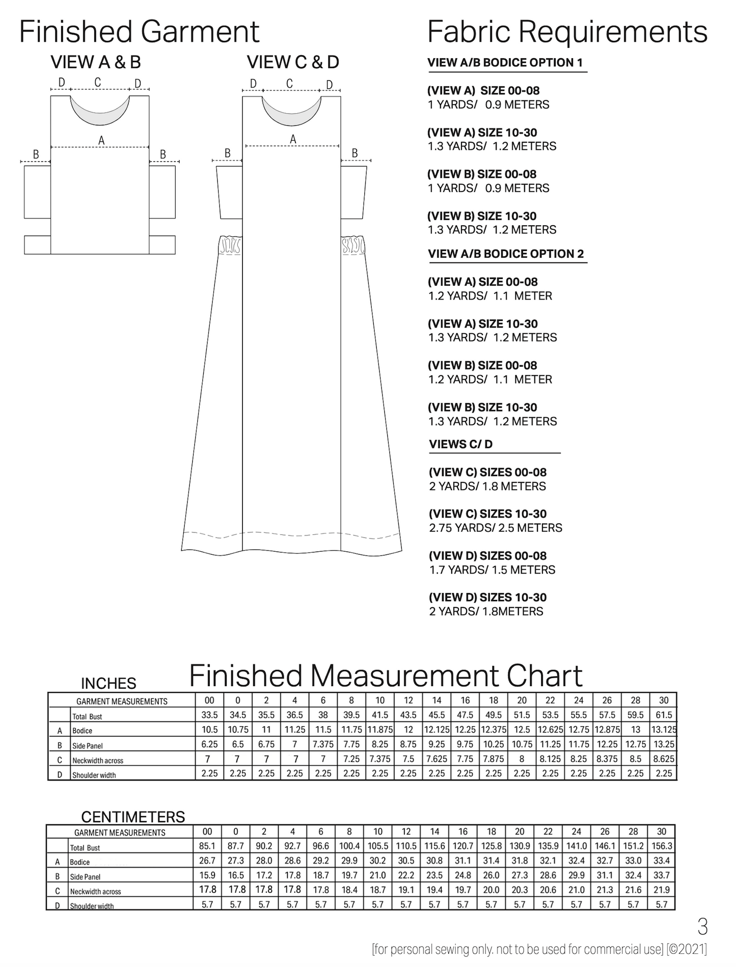 LeeLoo Sewing Pattern [a sleeveless dress and top]