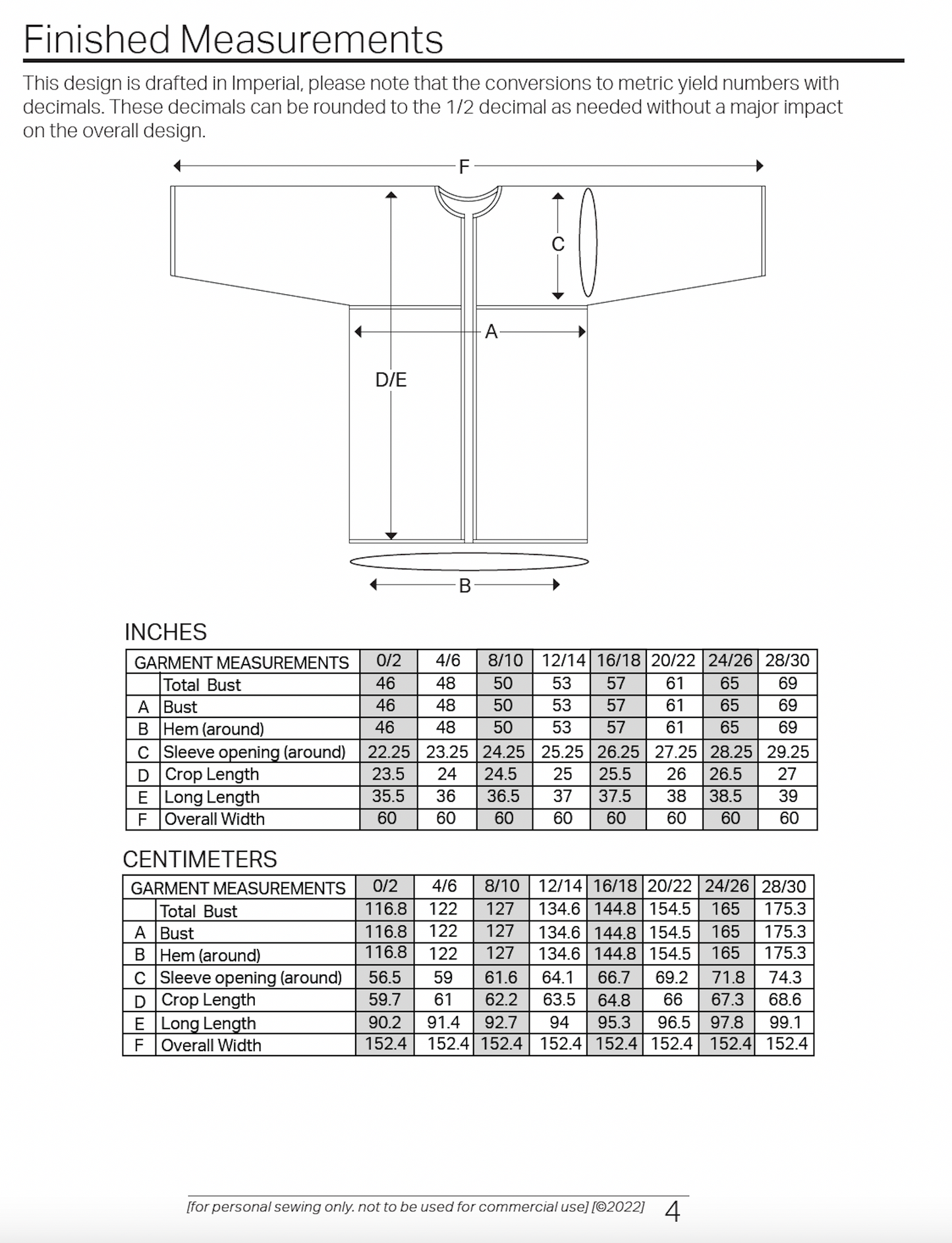 The Modern Bog JACKET Sewing Pattern [a minimal waste design for sizes 0-30]