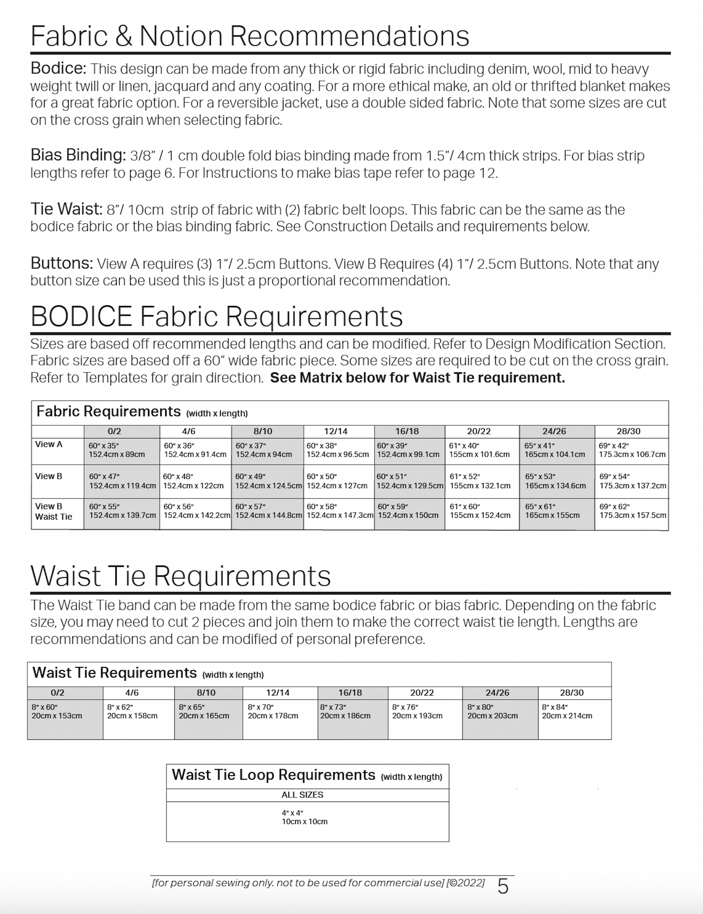 The Modern Bog JACKET Sewing Pattern [a minimal waste design for sizes 0-30]